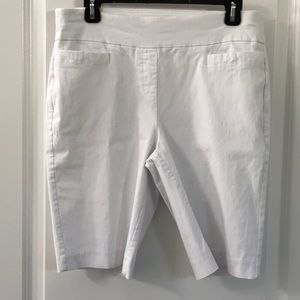 Croft & Barrow White Pull-On Shorts